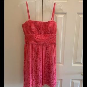 Coral BCBG mini dress
